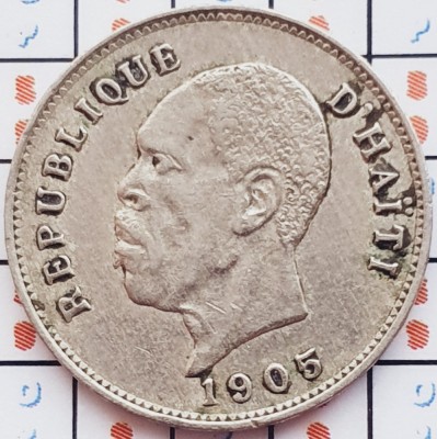 1142 Haiti 5 centimes 1905 km 53 foto