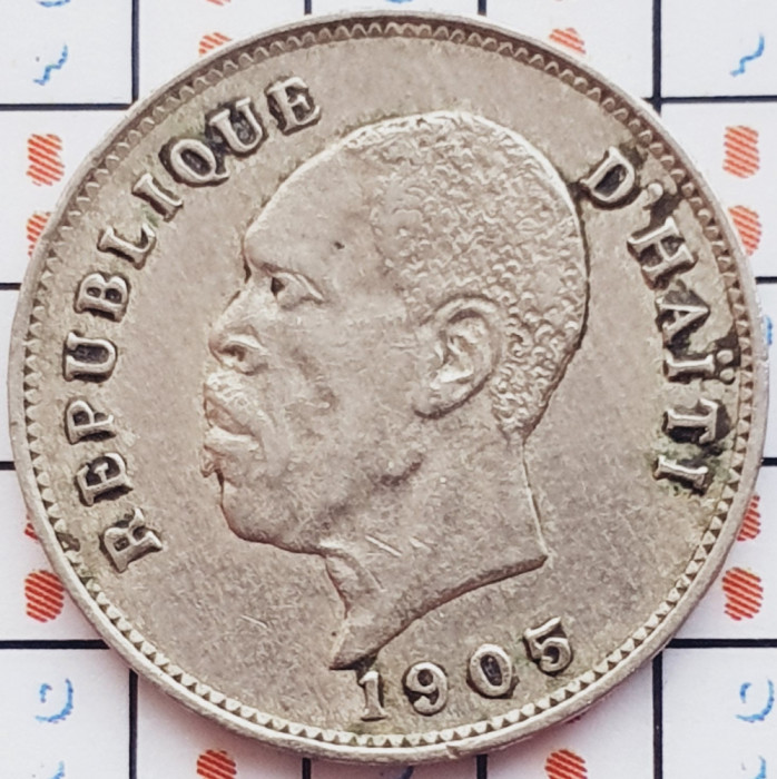 1142 Haiti 5 centimes 1905 km 53