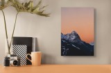 Tablou Canvas Peisaj Montan de Iarnă Multicolor, 26 x 39 cm, CMCLASS
