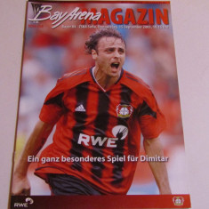 Program meci fotbal BAYER 04 LEVERKUSEN-TSKA SOFIA(UEFA CUP 15.09.2005)