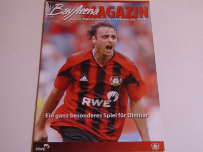 Program meci fotbal BAYER 04 LEVERKUSEN-TSKA SOFIA(UEFA CUP 15.09.2005) foto