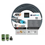 Furtun de gradina,&nbsp;antirasucire,&nbsp;6 straturi, cu accesorii, 3/4&quot;, 25 m, Cellfast
