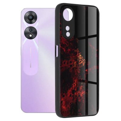 Techsuit - Glaze Series - Oppo A58 5G / A78 5G - Red Nebula foto