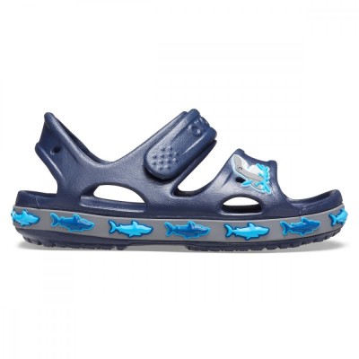 Sandale Crocs Fun Lab Shark Band Sandal B Albastru - Navy foto