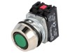 Comutator apasare PROMET NEF30-UKZXY 30mm IP66 montaj panou, buton verde