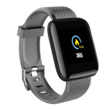 Ceas Smartwatch Techstar&reg; D13 Gri, Ecran LCD 1.3inch, Bluetooth 4.0, Compatibil Android &amp; iOS, Unisex, Rezistent la Apa