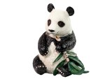 Figurina de colectie urs panda cu bambus, 7.5 x 6 x 6 cm, Lean 12292