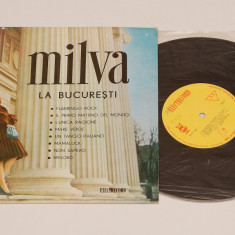 Milva la Bucuresti - disc vinil 10" ( vinyl , EP , disc mediu )