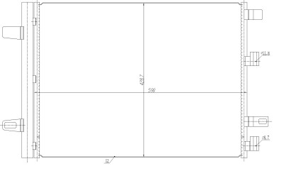 NRF 350465 EASY FIT Condensator, climatizare foto