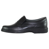 Pantofi casual barbati piele naturala - Otter negru - Marimea 43