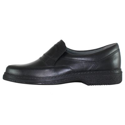 Pantofi casual barbati piele naturala - Otter negru - Marimea 39 foto