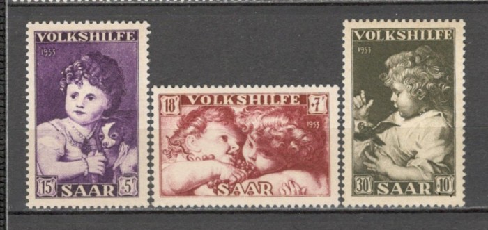 Saarland.1953 Ajutor national-Pictura SS.528