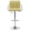 Scaun de bar, verde, material textil - 2