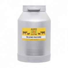 Bidon aluminiu pentru aparat de muls, 40&nbsp;litri