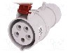 Conector alimentare AC, IEC 60309, IP44, 16A, 400V AC, 5 pini, PAWBOL - B.1040