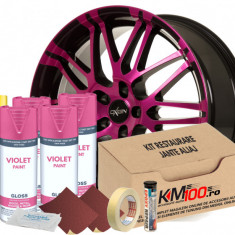 Kit reparatie jante, culoare VIOLET (V4) - Cod RAL: 4008