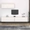 vidaXL Comode TV, 3 buc., alb, lemn masiv de pin