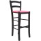 Scaun Paesana bar - cadru wenge - imitatie piele roz - 21896