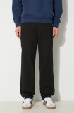 Norse Projects pantaloni Aros Regular Organic barbati, culoarea negru, drept, N25.0368.9999