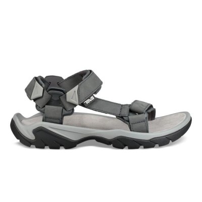 Sandale Teva Terra Fi 5 Universal Leather Men Gri - Dark Shadow foto