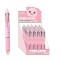 Pix erasable, multicolor, cu mecanism retractabil, 4 culori, cu design porcusor, iTotal