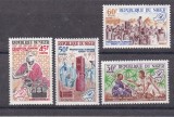 Niger 1965 educatie radio MI 109-112 . MNH, Nestampilat