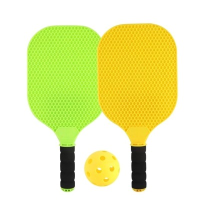 Set Joc de Ping-Pong, Cyrax, 2 Palete, 1 Minge, + 6 Ani, 37.5 x 18 x 3 cm, Galben/Verde foto
