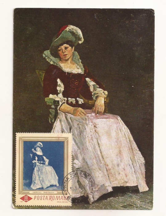 RF42 -Carte Postala- I. Andreescu, model costumat, necirculata