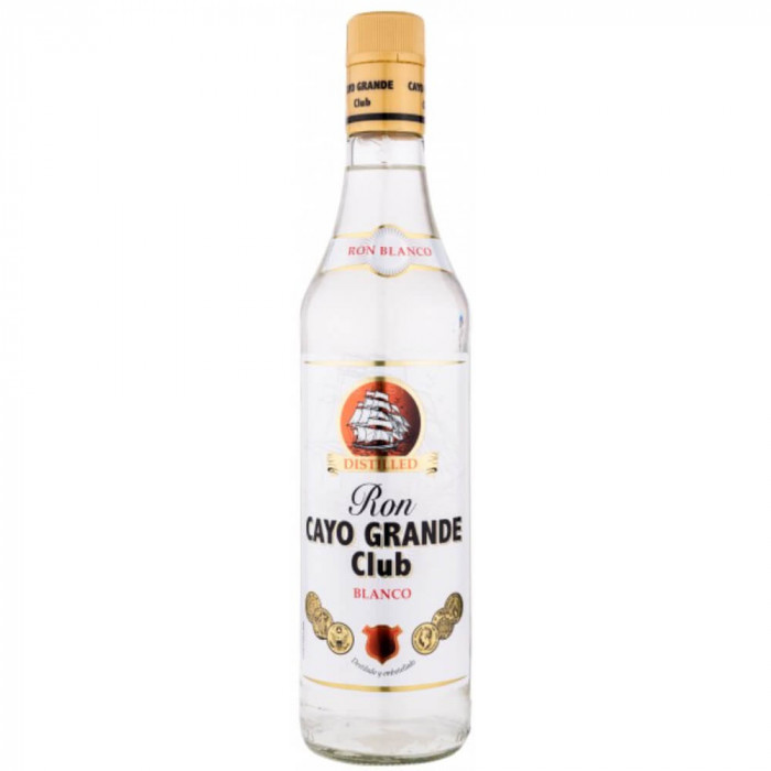 Rom Cayo Grande Blanco 0.7L, Alcool 37.5%, Cayo Rom, Rom Cayo Grande, Rom Blanco Cayo Grande, Bauturi Spirtoase, Rom Alb, Rom Alb Cayo, Rom Alcool, Ro