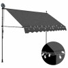 VidaXL Copertină retractabilă manual cu LED, antracit, 250 cm 145865
