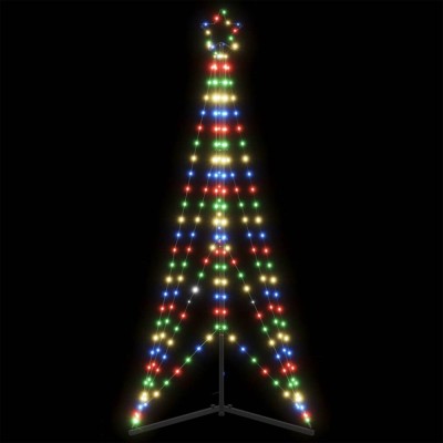 Pom de Crăciun LED 363 LED-uri colorate 182 cm foto