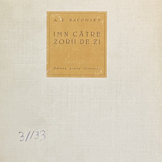 IMN CATRE ZORII DE ZI de A. E. BACONSKY , 1962