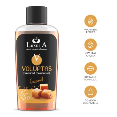 Gel masaj Luxuria Voluptas Caramel 100ml foto