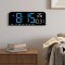 Ceas de masa si de perete, digital, cu lumina led albastru, calendar, cronometru, alarma, termometru, functie snooze, 2 moduri de iluminare, dimensiun