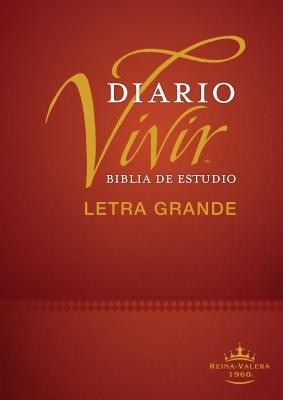 Biblia de Estudio del Diario Vivir Rvr60, Letra Grande (Letra Roja, Tapa Dura) foto