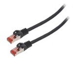 Cablul Patch S/FTP 6 LSZH negru 1,5m 26AWG, Lanberg