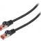 Cablul Patch S/FTP 6 LSZH negru 1,5m 26AWG