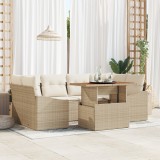 VidaXL Set de masă pentru grădină cu pernă Bej, crem 100 x 55 x 73 cm