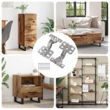 vidaXL Hinge 2 pcs Nichel 85 x 52,5 x 9,5 mm Fier 864674