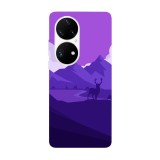 Husa compatibila cu Huawei Nova Y70 model Purple Nature, Silicon, TPU, Viceversa, Transparent, Carcasa