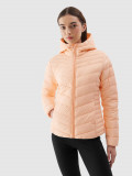 Geacă din puf cu umplutură reciclată pentru femei - portocalie, 4F Sportswear