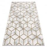 Exclusiv EMERALD covor 1014 glamour, stilat, cub cremă / aur, 200x290 cm
