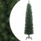 Pom de Crăciun artificial subțire cu suport verde 240 cm PVC