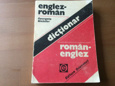 dictionar englez-roman / roman-englez georgeta nichifor editura orizonturi 1992 foto