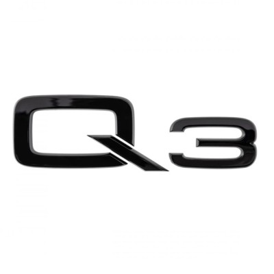 Emblema Q3 pentru Audi,Negru lucios foto