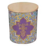 Lumanare parfumata cu aroma de vanilie,in pahar,9x10.5 cm