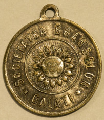 Medalia Societatea Branselor, Galati, 1921 - Jubileul de 25 de ani - Rara! foto