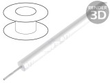 Cablu de s&acirc;rmă HookUp Wire litat cu silicon alb -40&divide;200&deg;C 5kV 30,5m