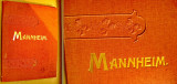 B265-Album gravuri mari vechi Mannheim Germania anii 1900-1930.