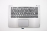 Carcasa superioara cu tastatura palmrest Laptop, Lenovo, V14-IKB Type 81YA, 5CB0S17123, AP1CS000600, gri, layout UK